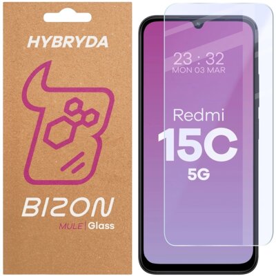 Szkło hybrydowe BIZON Hybrid Mule do Xiaomi Redmi 15C 5G