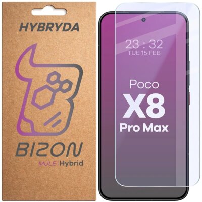 Szkło hybrydowe BIZON Mule do Xiaomi Poco X8 Pro Max