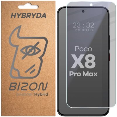 Szkło hybrydowe BIZON Shadow do Xiaomi Poco X8 Pro Max