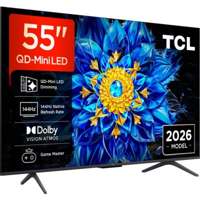 Telewizor TCL 55P8L 55" QD-Mini LED 4K 144 Hz VRR Google TV Dolby Atmos Dolby Vision HDMI 2.1