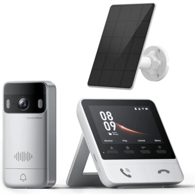 Wideodzwonek SWITCHBOT Doorbell W6702001 Wi-Fi Srebrno-czarny