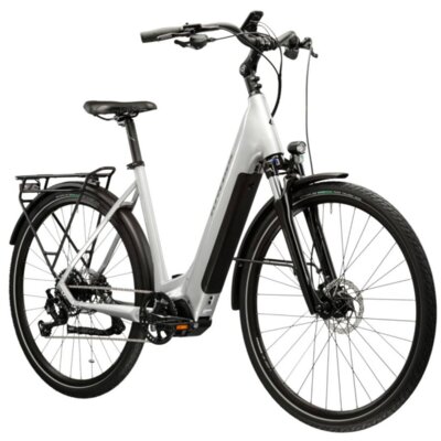 Rower elektryczny KROSS Trans Hybrid LS 5.0 U22 28 cali Srebrno-czarny