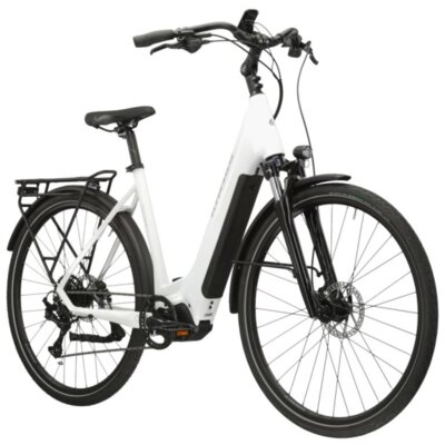 Rower elektryczny KROSS Trans Hybrid LS 5.0 U22 28 cali Biało-srebrny