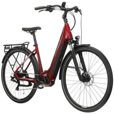 Rower elektryczny KROSS Trans Hybrid LS 3.0 U22 28 cali Rubinowo-srebrny