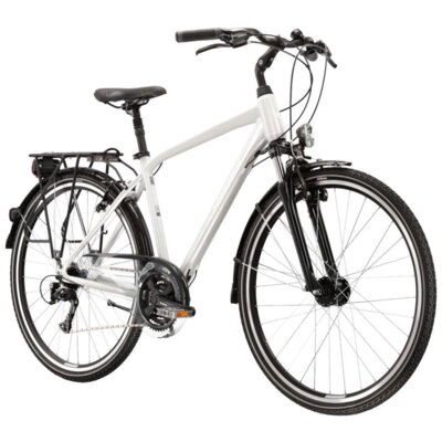 Rower trekkingowy KROSS Trans 4.0 M21 28 cali męski Perłowo-czarny