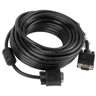 Zdjęcia - Kabel Lanberg  VGA - VGA  10 m CA-VGAC-10CC-0100-B 