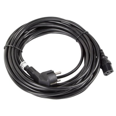 Kabel zasilający Schuko (kątowy) - IEC 320 C13 LANBERG 10 m