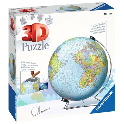 Puzzle 3D RAVENSBURGER Kula: Dziecinny Globus 12436 (540 elementów)
