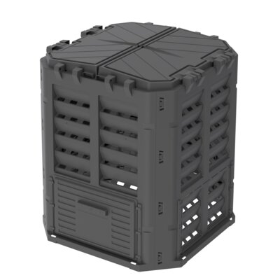 Kompostownik PATROL Multi KOMPOST300CZAPL225 300L Czarny