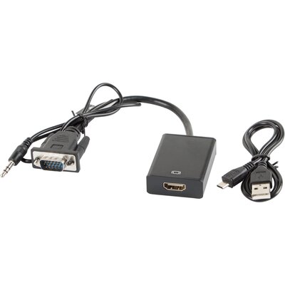 Adapter HDMI - VGA/Jack 3.5 mm LANBERG