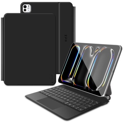 Etui na iPad Pro 13 cali TECH-PROTECT SmartCase Magnetic Czarny Klawiatura