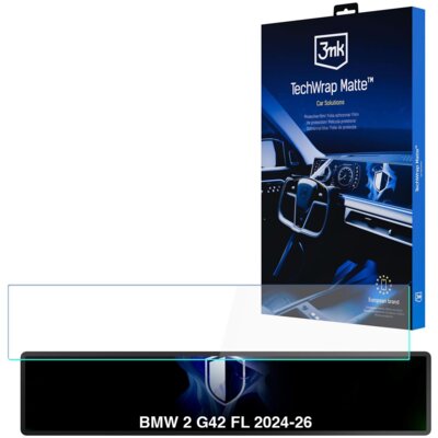 Folia ochronna 3MK TechWrap Matte Center Display do BMW 2 G42 FL 2024-2026