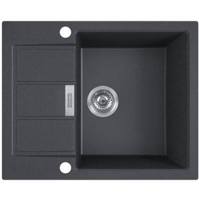 Zlewozmywak jednokomorowy z ociekaczem FRANKE Sirius S2D 611-62 143.0618.665 Onyx 50x62