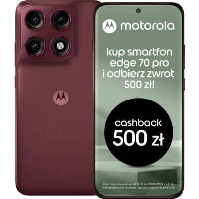 Smartfon MOTOROLA Edge 70 Pro 5G 8/256GB 6.78" 144Hz Bordowy