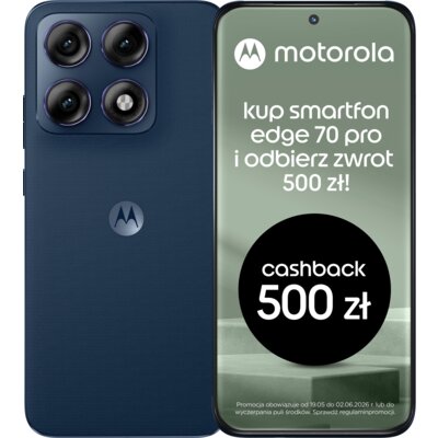 Smartfon MOTOROLA Edge 70 Pro 5G 8/256GB 6.78" 144Hz Granatowy