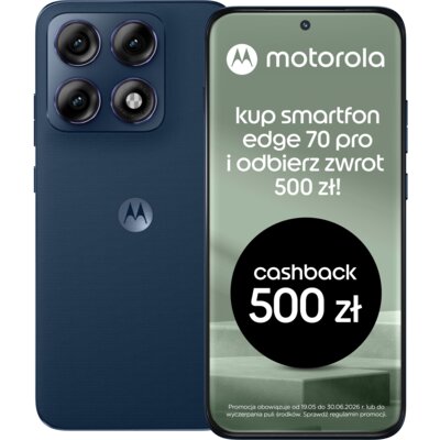 Smartfon MOTOROLA Edge 70 Pro 5G 8/256GB 6.78" 144Hz Granatowy