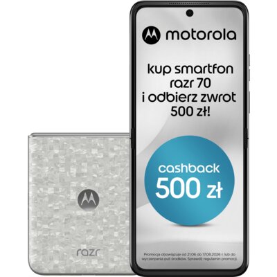 Smartfon MOTOROLA Razr 70 5G 8/256GB 6.9" 120Hz Perłowy