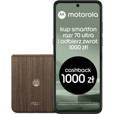 Smartfon MOTOROLA Razr 70 Ultra 5G 16/512GB 6.96" 165Hz Drewniany