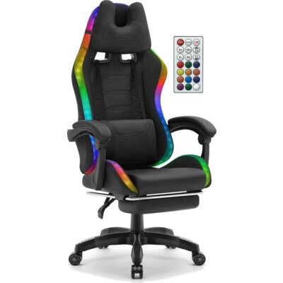 Fotel gamingowy HELL'S CHAIR HC-1039 2.0 RGB Czarny