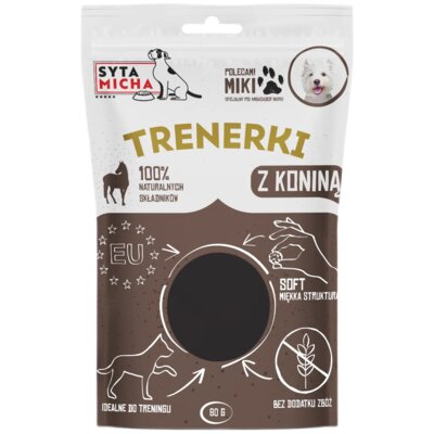 Przysmak dla psa SYTA MICHA Trenerki z koniną 80 g
