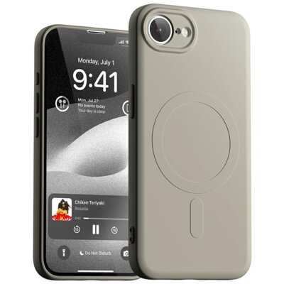Etui MERCURY Semi-Silicone MagSafe do Apple iPhone 16e/17e Kamienny