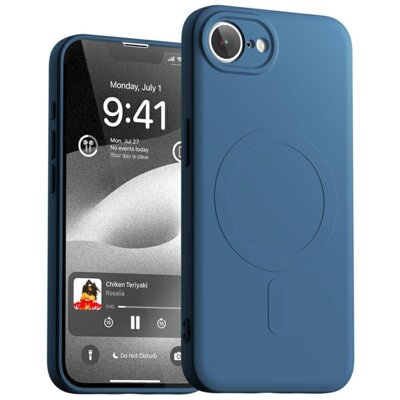 Etui MERCURY Semi-Silicone MagSafe do Apple iPhone 16e/17e Niebieski