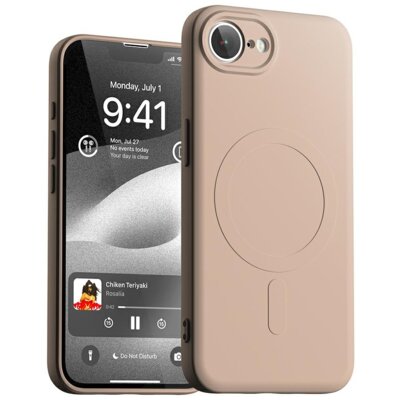 Etui MERCURY Semi-Silicone MagSafe do Apple iPhone 16e/17e Różowo-piaskowy