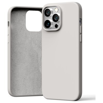 Etui MERCURY Silicone do Apple iPhone 15 Pro Max Jasnoszary