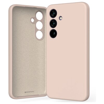 Etui MERCURY Silicone do Samsung Galaxy S24 Różowo-piaskowy