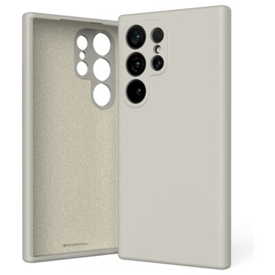 Etui MERCURY Silicone do Samsung Galaxy S24 Ultra Kamienny