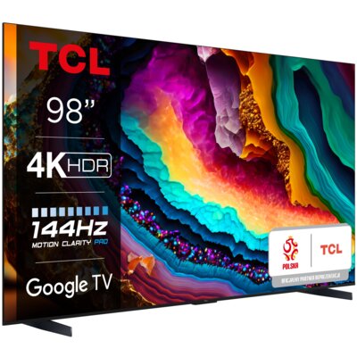 Telewizor TCL 98X955 98" QD-MINILED 4K 144HZ Google TV Dolby Vision Dolby Atmos HDMI 2.1