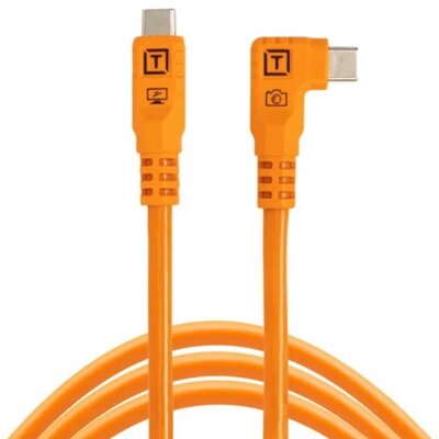 Kabel kątowy do tetheringu USB-C - USB-C TETHER TOOLS TetherPro Optima 1.8m 10 Gb/s Pomarańczowy
