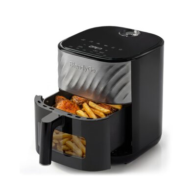 Air Fryer Frytkownica beztłuszczowa BLENDYGO Air 6l z okienkiem do obserwacji postępów gotowania Antracytowy