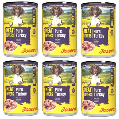 Karma dla psa JOSERA Meatlovers Adult Pure Indyk 6 x 800 g