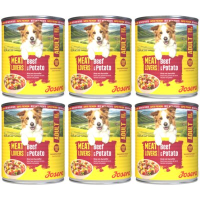 Karma dla psa JOSERA Meatlovers Adult Menu Wołowina z ziemniakami 6 x 800 g