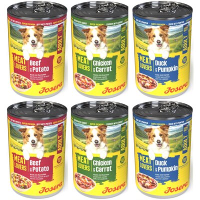 Karma dla psa JOSERA Meatlovers Adult Menu Multipack 6 x 400 g