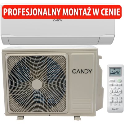Klimatyzator Split, Pompa ciepła powietrze - powietrze CANDY CY-09RAOUT CY-09RAIN z usługą montażu