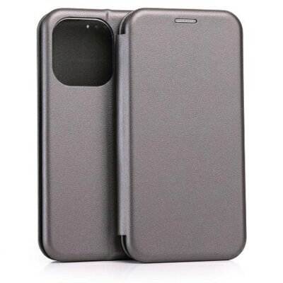 Etui BELINE Book Magnetic do Apple iPhone 15 Pro Stalowy