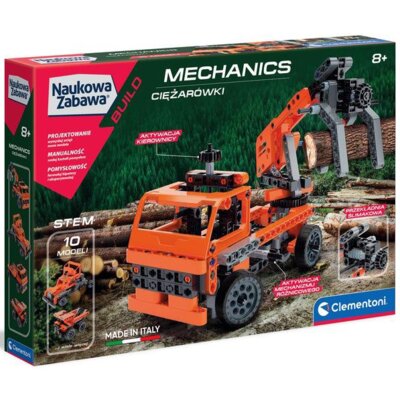Klocki plastikowe CLEMENTONI Naukowa zabawa Mechanics Ciężarówki 60992