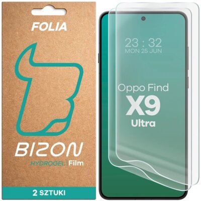 Folia hydrożelowa BIZON Film Hydrogel Front Duo do Oppo Find X9 Ultra (2 szt.)