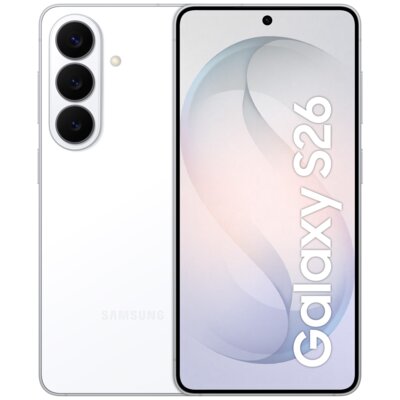 Smartfon SAMSUNG Galaxy S26 5G 12/512GB 6.3" 120Hz Biały SM-S942 EU (wyłączone z promocji Cashback i dodatkowy rabat w usłudze odkup)