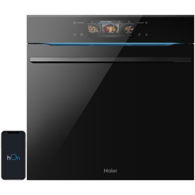 Piekarnik elektryczny HAIER Seria ID H6 ID68AP5YTBE AI Bionicook Partlight Air Fry Termosonda Termoobieg Czarny