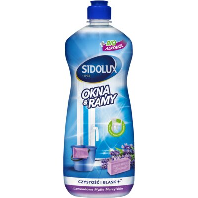 Płyn do mycia szyb SIDOLUX Mydło Marsylskie z Lawendą 960 ml
