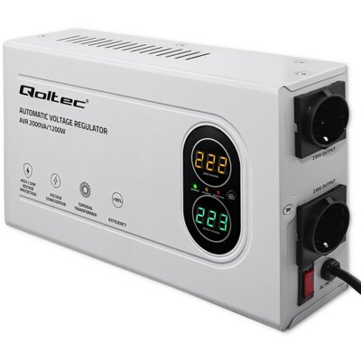 Stabilizator napięcia QOLTEC 50449 2000VA 1200W