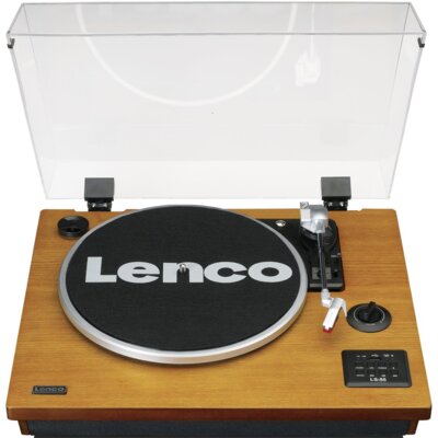 Gramofon LENCO LS-55WA Orzech, Manualny, Napęd paskowy, BT, USB, Wbudowane głośniki, Prędkość odtw. 33 1/3, 45, 78 obr./min