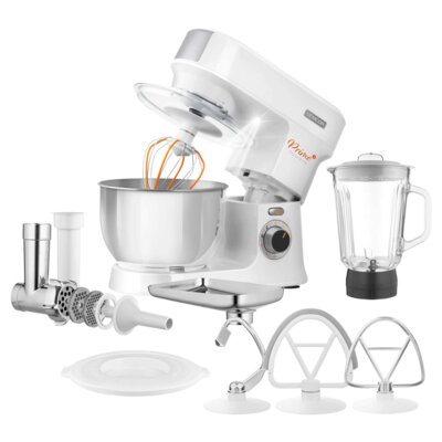 Robot kuchenny planetarny SENCOR STM 3760WH 1000W z maszynką do mięsa i blenderem kielichowym