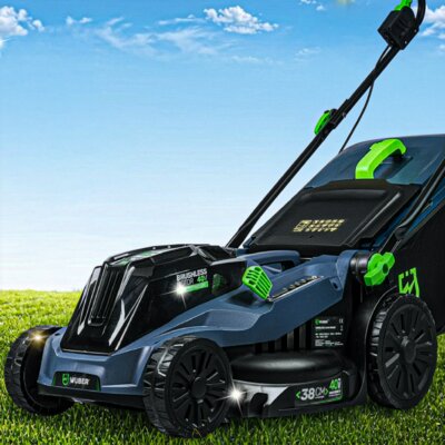 Kosiarka akumulatorowa WUBER W04802 38 cm, 6 Ah, 20 V, silnik bezszczotkowy, kosz 42L, 2 akumulatory 6 Ah
