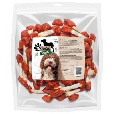 Przysmak dla psa MR. PRETZEL Hantel z kaczką 500 g