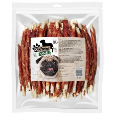 Przysmak dla psa MR. PRETZEL Patyk owinięty kaczką 500 g