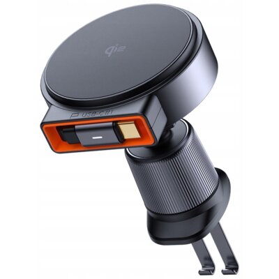 Uchwyt na telefon i smartfon MCDODO CH-0091 MagSafe QI2 15W Czarny uchwyt samochodowy na kratkę nawiewu i deskę rozdzielczą